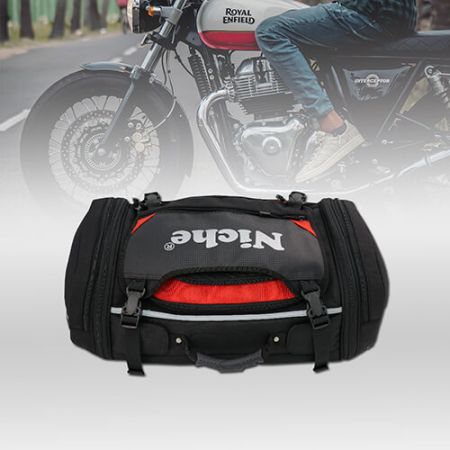 Partihandel med sporttypad motorcykelbakre väska. - Motorcykelsportäventyrsbakre väska.